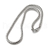 5MM 304 Stainless Steel Wheat Chain Necklaces for Men STAS-V011-02P-4