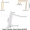Unicraftale 304 Stainless Ear Stud Components STAS-UN0009-79-4