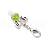 10Pcs Mushroom Angel Glass & Lampwork Pendant Decorations HJEW-MZ00234-5