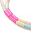 Rainbow Color Dyed Natural Freshwater Shell Beads Strands X1-SHEL-G018-02A-3