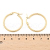 Ion Plating(IP) 304 Stainless Steel Hoop Earrings EJEW-N0016-11G-D-3