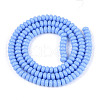 Opaque Spray Painted Glass Beads GLAA-ZX008-4mm-18W-2