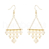 Vintage Glass Pearl Dangle Earrings for Girl Women Gift EJEW-TA00007-2