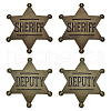 Fingerinspire 4Pcs 2 Colors Tibetan Style Alloy Brooches JEWB-FG0001-24-1