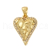 Brass Micro Pave Cubic Zirconia Pendants KK-P308-18G-1