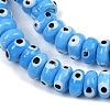 Handmade Evil Eye Lampwork Beads Strands LAMP-A007-02B-03-3