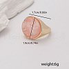 Geometric Zinc Alloy Irregular Concave Adjustable Rings KK6912-1-3