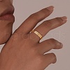 3Pcs Stainless Steel Rings Cubic Zirconia Plain Band Rings PW-WGD1CD2-01-3