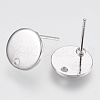 Brass Stud Earring Findings KK-T029-118P-2