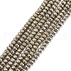 Rondelle Non-magnetic Synthetic Hematite Beads Strands G-D617-21B-1