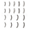 Kissitty 18pcs 9 style Tibetan Style Alloy Tube Beads FIND-KS0001-27-2