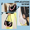 Gorgecraft 2Pcs 2 Colors Heart Acrylic Bead Bag Straps DIY-GF0006-68-7