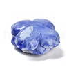 Synthetic Shell Dyed Carved Flower Connector Charms SHEL-D081-01C-4