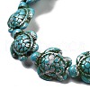 Synthetic Turquoise Dyed Beads Strands G-P507-05N-2