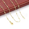 Brass Satellite Chains Necklace for Women NJEW-P265-05G-1