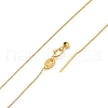 925 Sterling Silver Box Chain Adjustable Slider Necklaces for Women NJEW-U030-01G-02-6