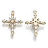 Brass Micro Pave Cubic Zirconia Pendants KK-R112-067-NF-2