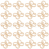 BENECREAT 40Pcs Brass Connector Charms KK-BC0010-30-1