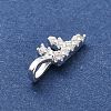 925 Sterling Silver with Cubic Zirconia Charms STER-Q004-01F-S-3