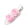3Pcs 3 Colors Flower Alloy & Plastic Alligator Hair Clips PHAR-JH00132-4