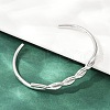 304 Stainless Steel Cuff Bangles for Women BJEW-F497-01P-4
