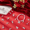 SUNNYCLUE 70Pcs 7 Styles Tibetan Style Alloy Pendants FIND-SC0009-70-4