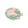 Alloy Enamel Pendants FIND-H047-04G-01-2