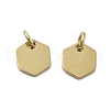 Geometric Figure Style 304 Stainless Steel Stamping Blank Tag Charms STAS-D302-03E-1