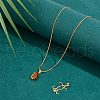 BENECREAT 2Pcs 925 Sterling Silver Prongs Pendant Blank Fish Cabochon Settings STER-BC0002-60G-5