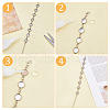 8Pcs Round 304 Stainless Steel Cabochon Setting Bracelets BJEW-AB00017-4