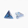 Cubic Zirconia Pointed Back Cabochons ZIRC-WH0001-A04-2