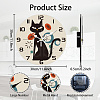 MDF Printed Wall Clock HJEW-WH0058-034-2