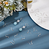 Unicraftale 80Pcs 304 Stainless Steel French Hooks with Coil STAS-UN0058-51-2