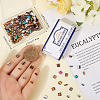 CREATCABIN 200pcs 6 Style Glass Seed Beads SEED-CN0001-40-3