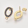 304 Stainless Steel Stud Earring Findings STAS-T052-03G-02-2