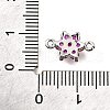 Brass Micro Pave Orchid Cubic Zirconia Links KK-D356-02A-P-3