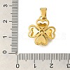 304 Stainless Steel Pendants STAS-Z092-03G-01-3
