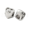 304 Stainless Steel European Beads STAS-D307-02B-P-2