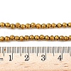 Electroplate Synthetic Magnetic Hematite Beads Strands G-A263-B01-02A-4