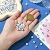 900Pcs 15 Styles White and Black Acrylic Beads SACR-YW0001-67-4