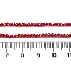 Transparent Electroplate Glass Beads Strands EGLA-H107-01A-AB03-2