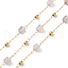 Natural Amethyst Square Beaded Chains AJEW-SZ0002-43I-1