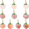   Natural Agate Charms G-PH0001-86-1