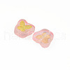 Transparent Spray Painted Handmade Lampwork Beads LAMP-Q032-03A-3