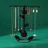 Rose Flower Iron Jewelry Display Rack PW-WG60758-01-2