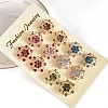 12Pcs Alloy Rhinestone Brooch for Backpack Clothes PW-WG29B21-01-1