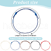 100Pcs 5 Colors Waxed Polyester Cord Bracelets Making BJEW-DR00002-2