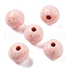 Wood European Beads WOOD-M011-06F-1