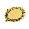 Tibetan Style Pendant Cabochon Settings X-TIBEP-G007-AG-3