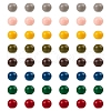 Painted Natural Wood Beads WOOD-AR0001-01-1